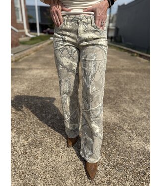 YMI The Brittany Camo Wide Leg Jeans 5289
