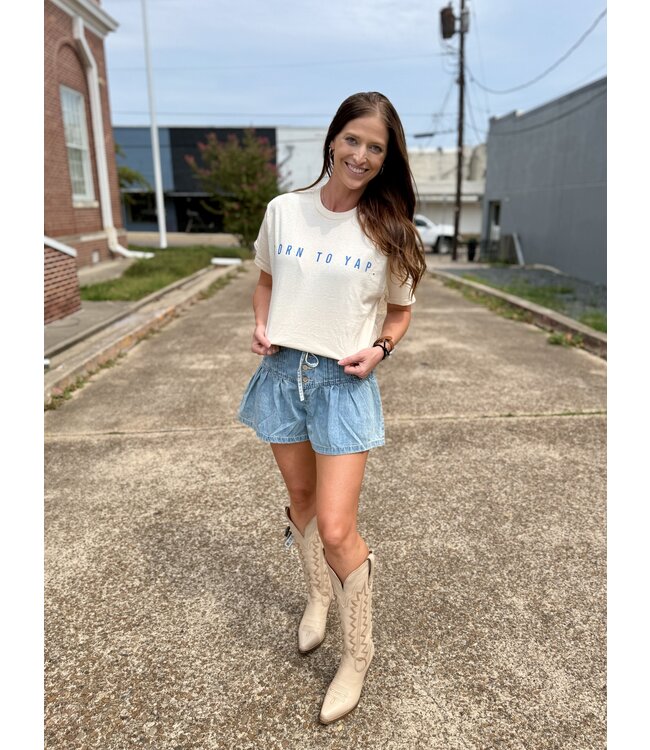 Born To Yap Oversized Graphic Tee