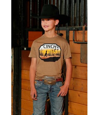 cinch MTT7670167 Youth SS Tee Brown