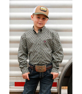 cinch MTW7060392 Boys LS Olive