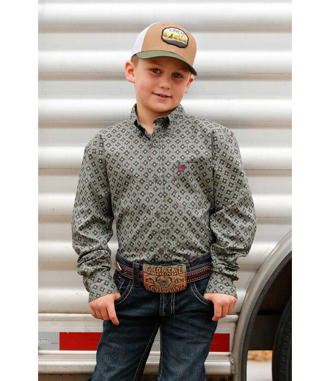 MTW7060392 Boys LS Olive