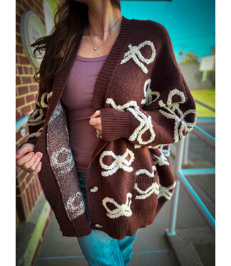 Bucketlist Ribbon Pullover Sweater Cardigan IT1670B