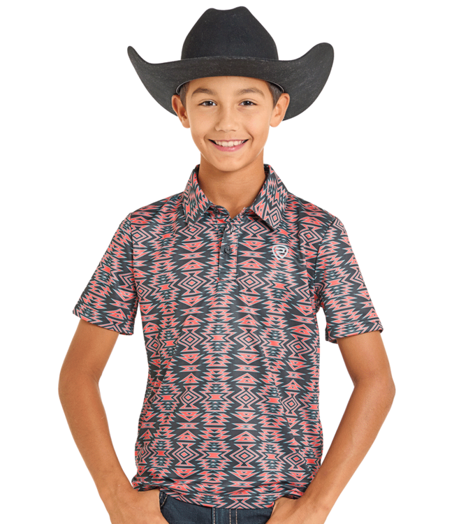 BB51T07274 Aztec Polo Orange