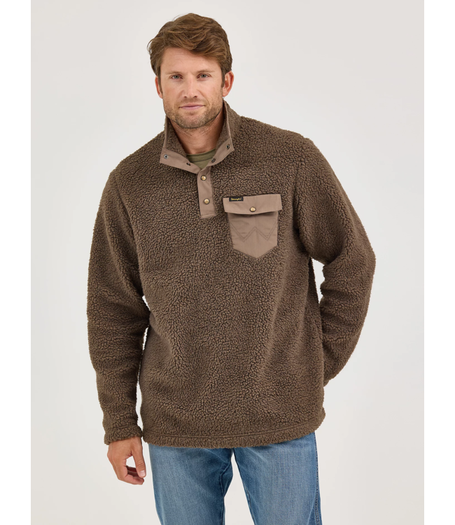 112366080 1/4 Zip Sherpa Pullover