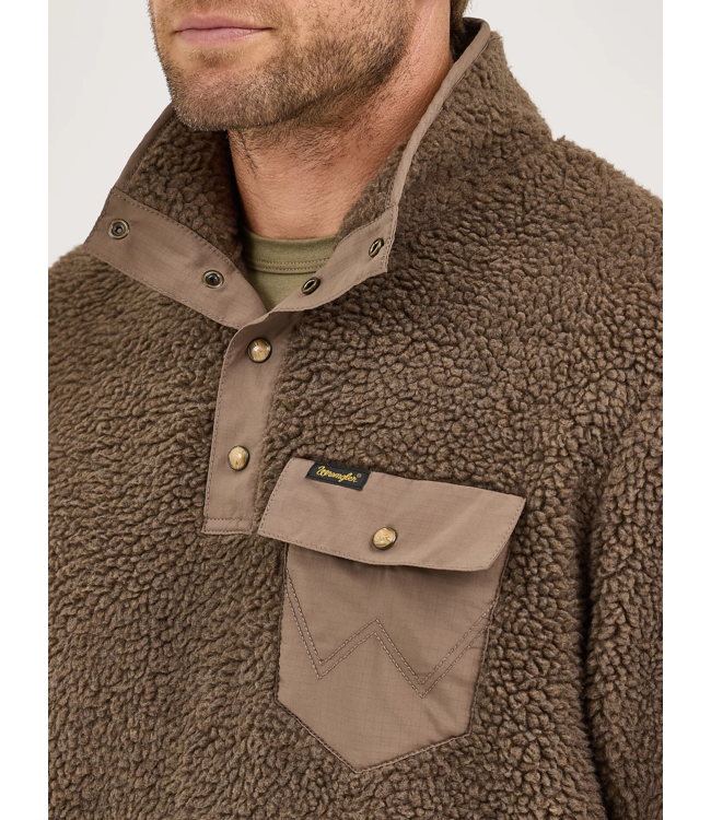 112366080 1/4 Zip Sherpa Pullover