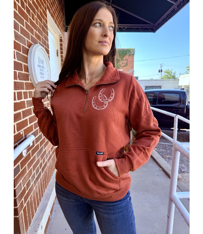 1123716360 West Ladies Pullover Brown