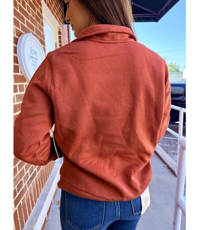 1123716360 West Ladies Pullover Brown