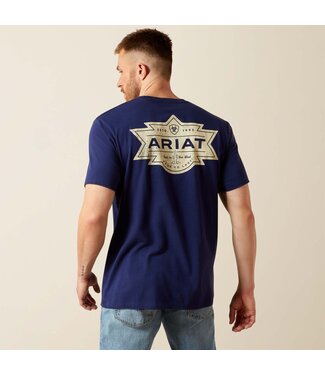Ariat Intl 10065904 Mesa Motif Lockup SS Blue