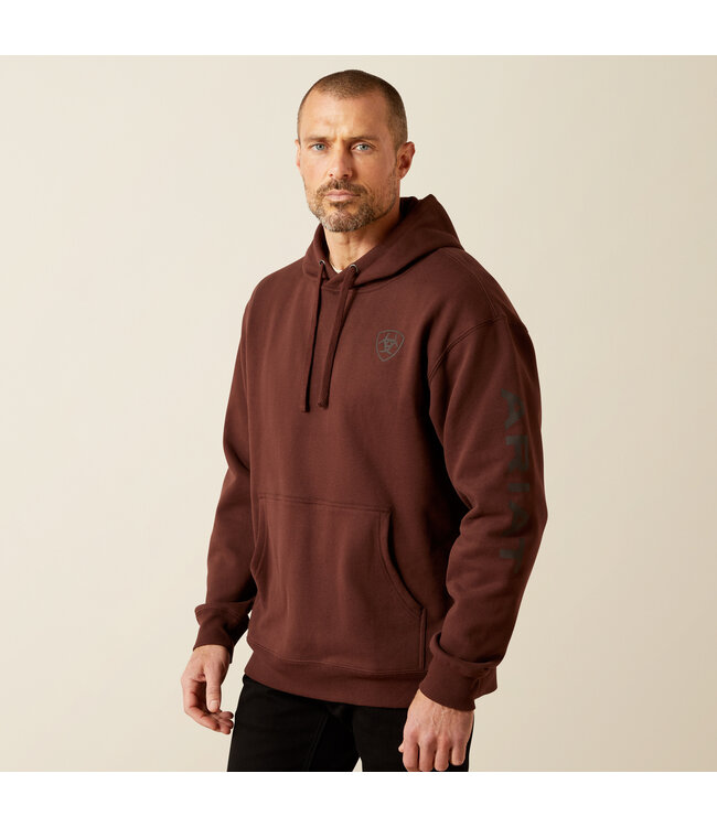 10065839 Ariat Logo Hood Deep Mahogany
