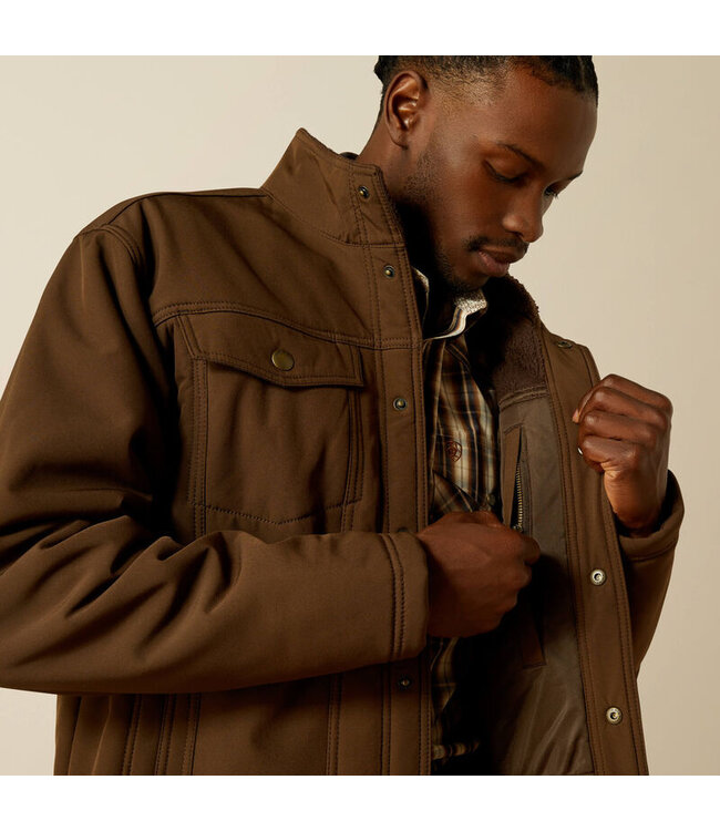 10062618 Vernon Sherpa 2.0 Jacket Dark Brown