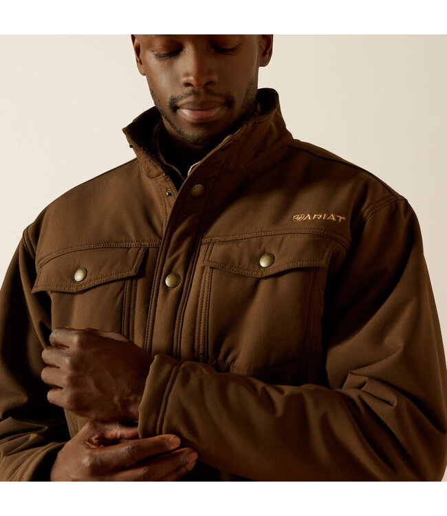 10062618 Vernon Sherpa 2.0 Jacket Dark Brown