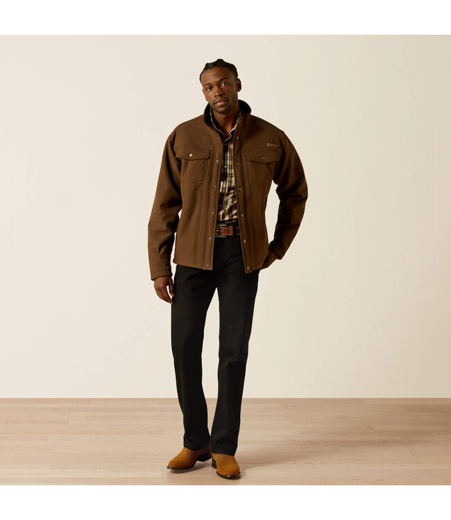 10062618 Vernon Sherpa 2.0 Jacket Dark Brown