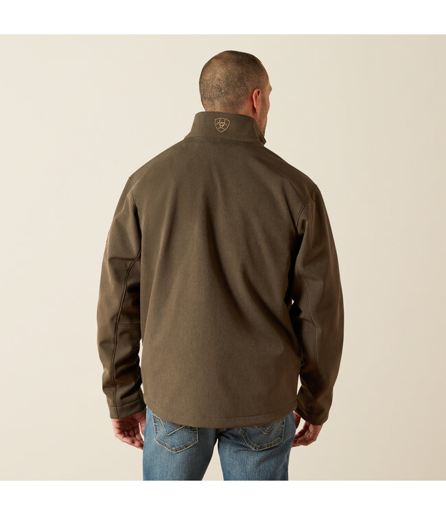 10062584 Logo Softshell Jacket Earth Green