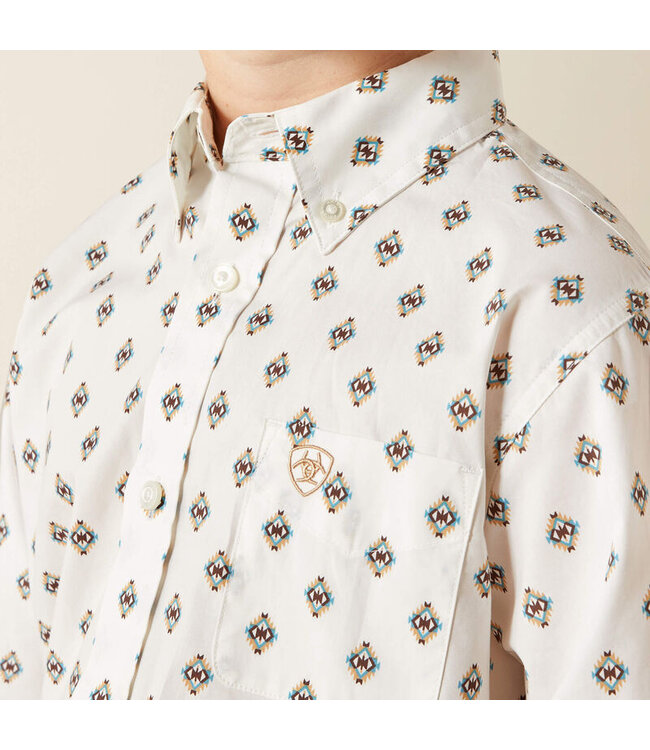 10065987 Boys Thell LS White