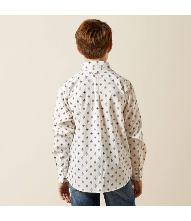 10065987 Boys Thell LS White