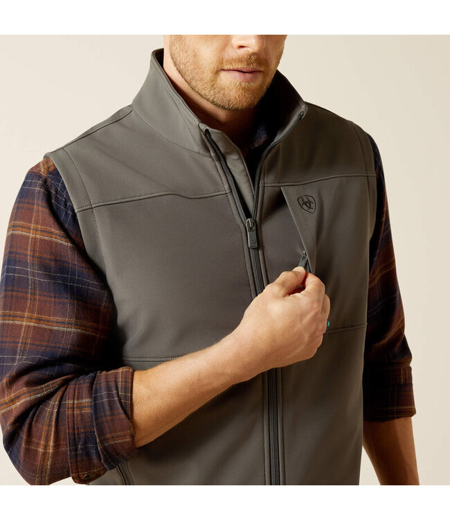 10062362 Vernon Softshell Vest Grey