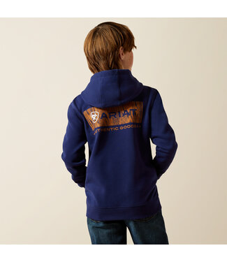 Ariat Intl 10062464 Boys Woodshop Stack Hood Navy