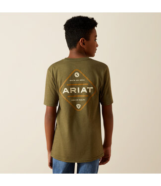 Ariat Intl 10062410 Boys Roped Diamond Tee