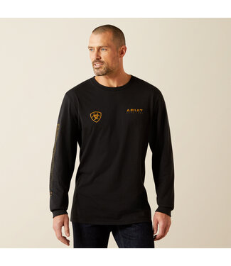 Ariat Intl 10062415 Clean Stripe LS Tee Black