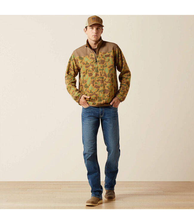 10062489 MNS BASIS FLEECE SWTR KHAKI CAMO