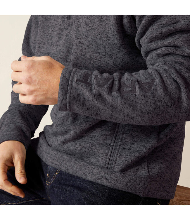 10073711 Caldwell Logo 1/4 Zip Grey