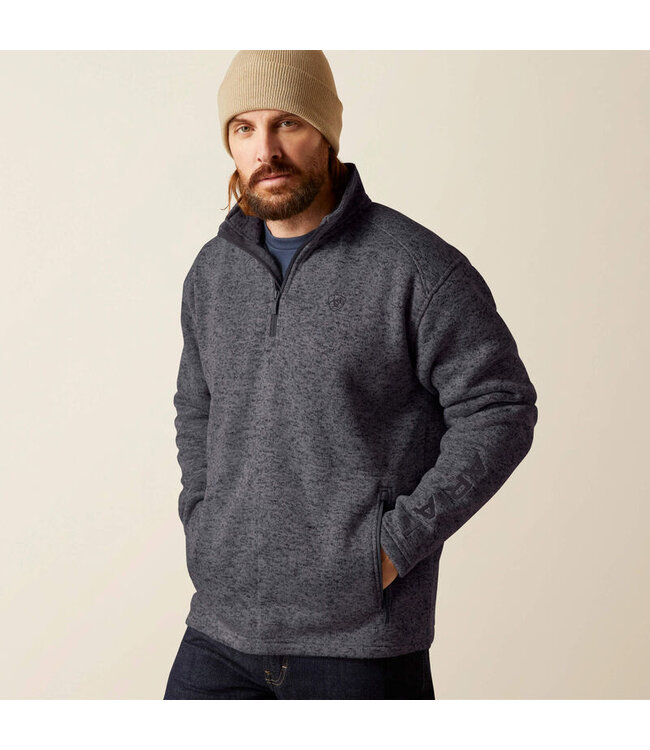 10073711 Caldwell Logo 1/4 Zip Grey