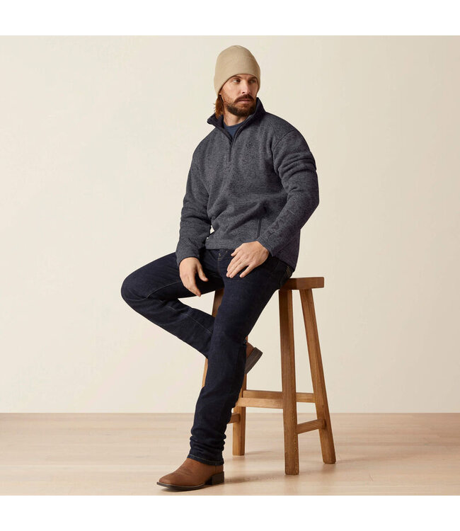 10073711 Caldwell Logo 1/4 Zip Grey