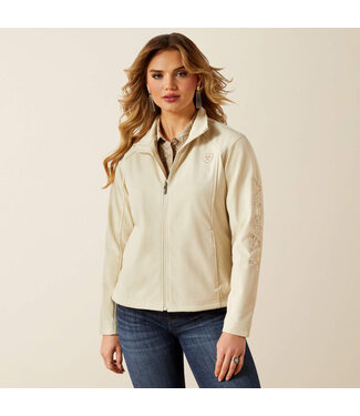 Ariat Intl 10062306 Ariat Logo Softshell Jacket Oyster Grey
