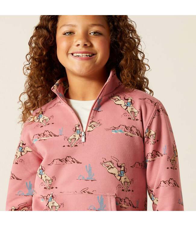 10062847 Bronc Scene 1/4 Zip