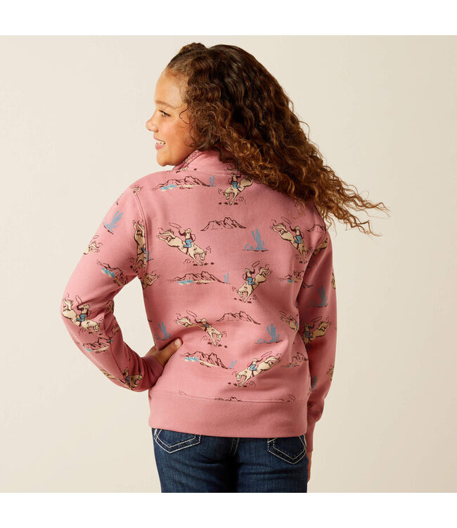 10062847 Bronc Scene 1/4 Zip