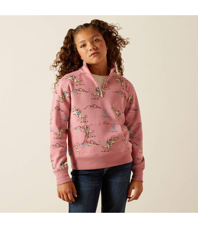 10062847 Bronc Scene 1/4 Zip