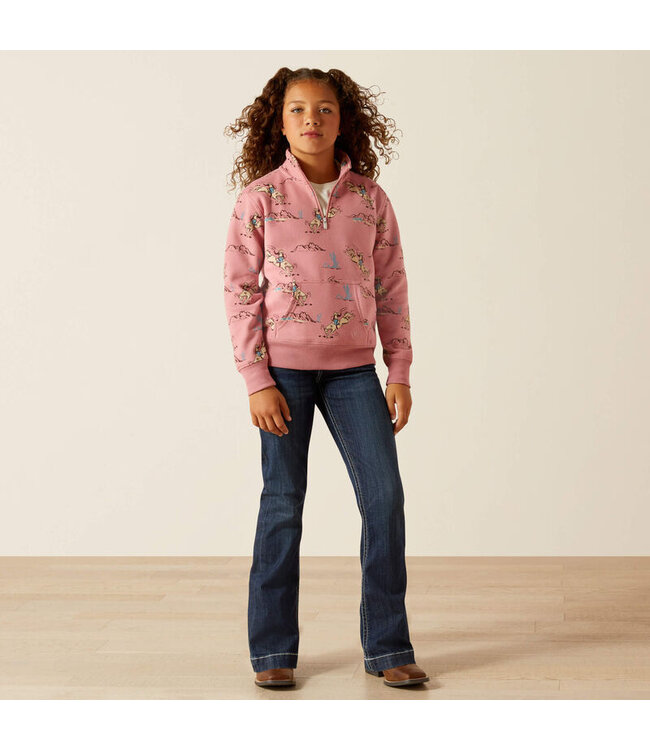 10062847 Bronc Scene 1/4 Zip