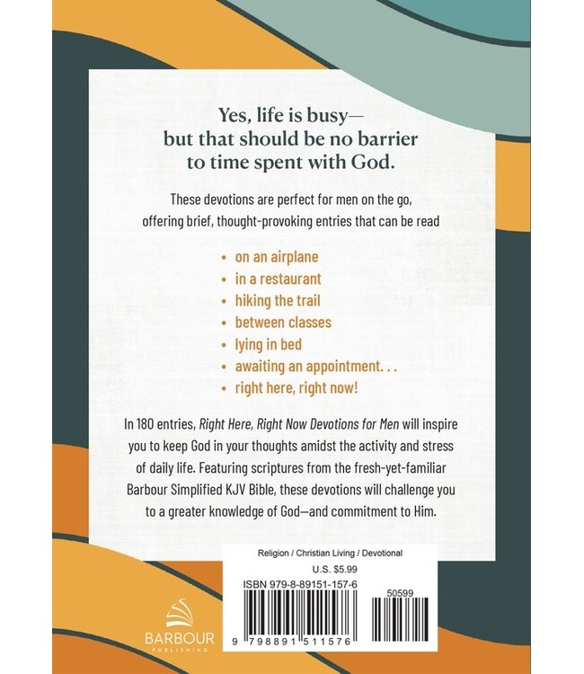 Right Here, Right Now Devotions For Men