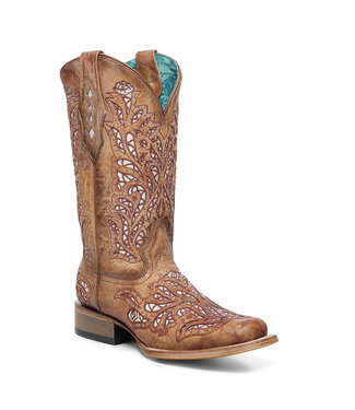 Corral Boot Co A4879 Sand Glitter Inlay