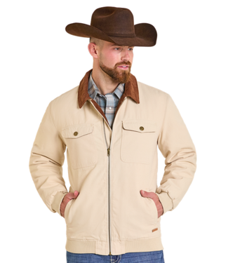 Panhandle Slim DM92C06168 Bomber Washed Jacket Natural