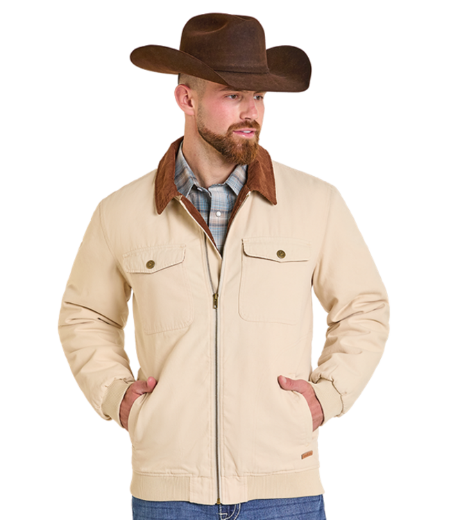 DM92C06168 Bomber Washed Jacket Natural