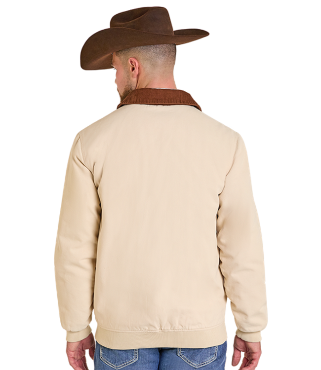 DM92C06168 Bomber Washed Jacket Natural