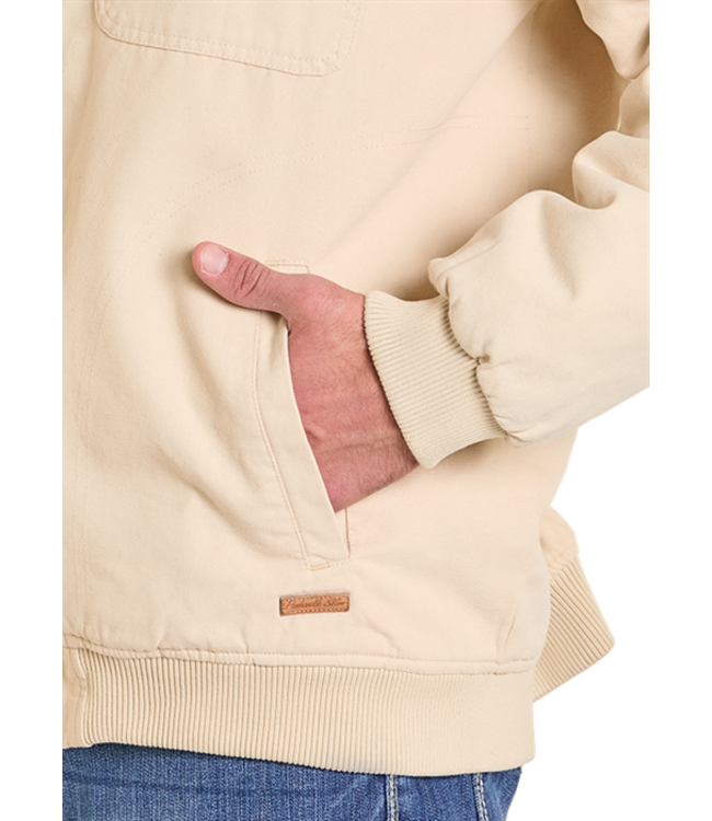 DM92C06168 Bomber Washed Jacket Natural