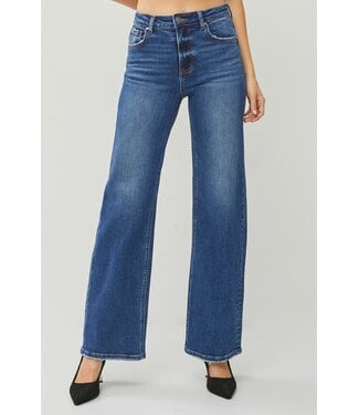 Risen Dark High Rise Straight Jeans RDP5542