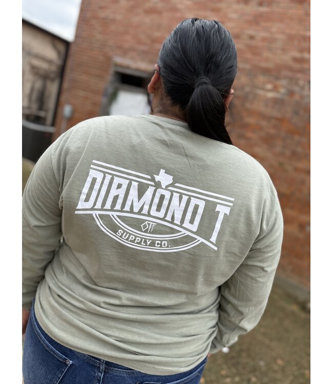 Diamond T Supply Long Sleeve Tee Sandstone 112337