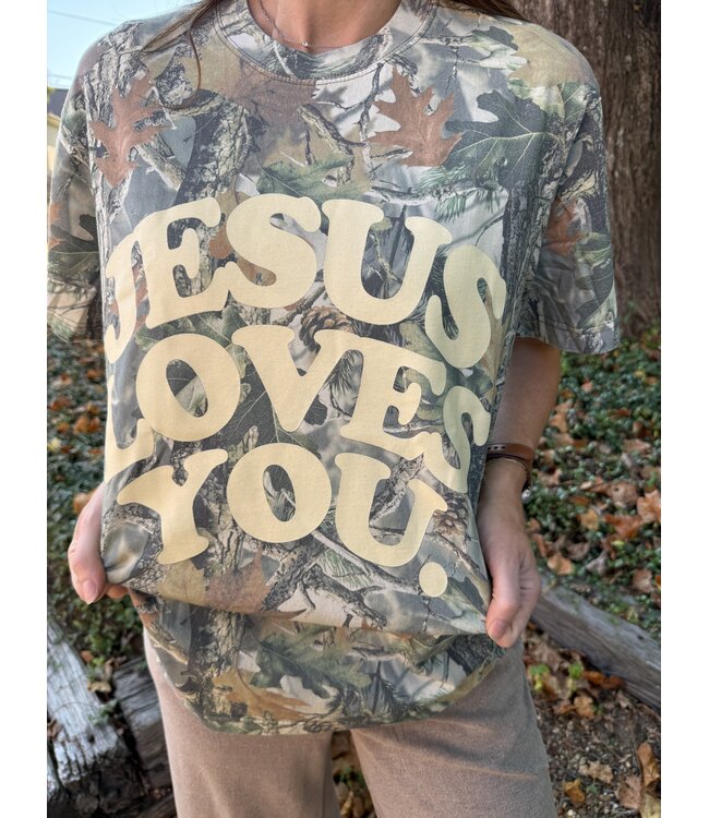 Jesus Loves You Camo Tee