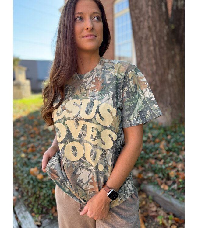 Jesus Loves You Camo Tee