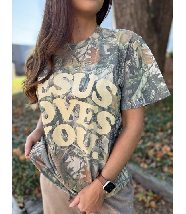 Jesus Loves You Camo Tee