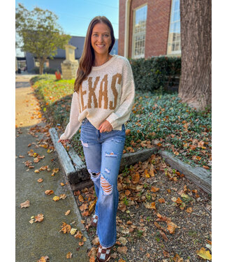 joa Texas Chunky Knit Long Sleeve Sweater 1031