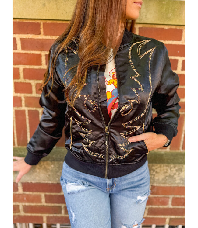 CWJ7517001 Bomber Jacket Black