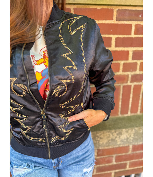 CWJ7517001 Bomber Jacket Black