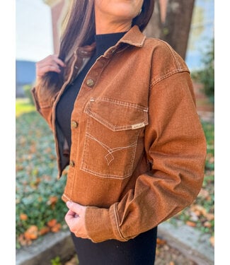 Ariat Intl 10063166 WMS Cropped Denim Jacket