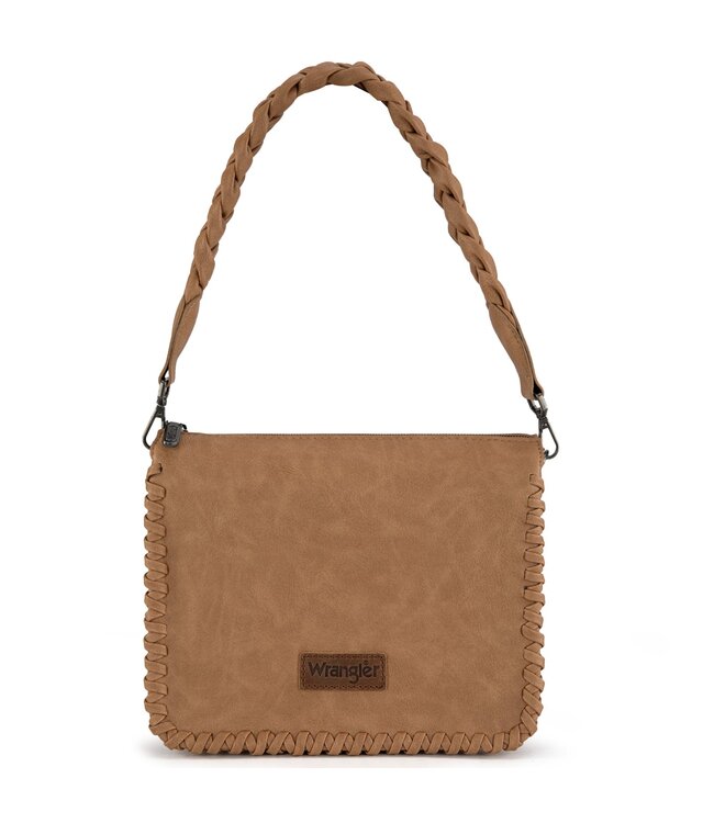 Crossbody Bag Wrangler Whipstitch Light Brown WG183-8312LBR