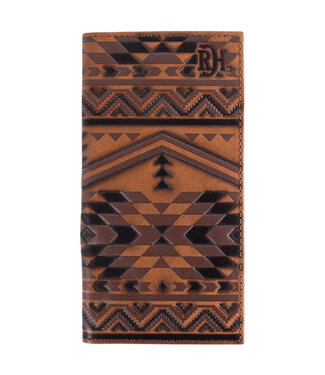 Red Dirt Hat Co RED DIRT HAT CO MENS RODEO WALLET BROWN SOUTHWESTERN DESIGN