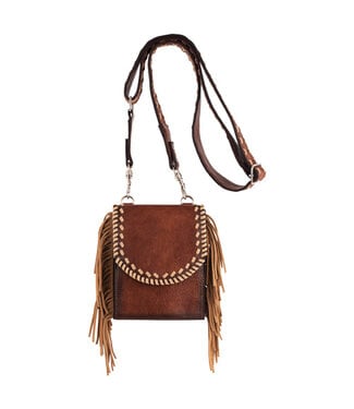 Red Dirt Hat Co RED DIRT HAT CO LADIES SADDLE POUCH TAN W/WHIPSTITCH AND FRINGE